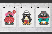 Funny Penguins, an Animal Illustration by Vector Market (Thumbnail 4 of 4)