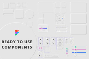 Neumorphic 2021 UI Kit For Figma