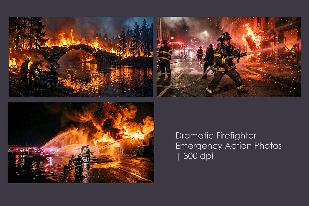Firefighter Emergency Action, a Technology Illustration by StockVerse Creative (Photo 1 of 4)