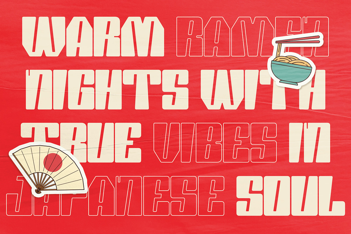 NAGOYA — Modern Display Typeface, a Sans Serif Font by Krismagraph (Photo 2 of 9)