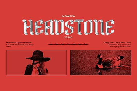 Headstone - Classic Blackletter Type, a Blackletter Font by RagamKata