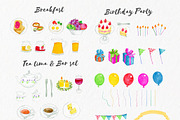 Birthday, breakfast watercolor, a Food Illustration by Eomoiart (Thumbnail 2 of 9)