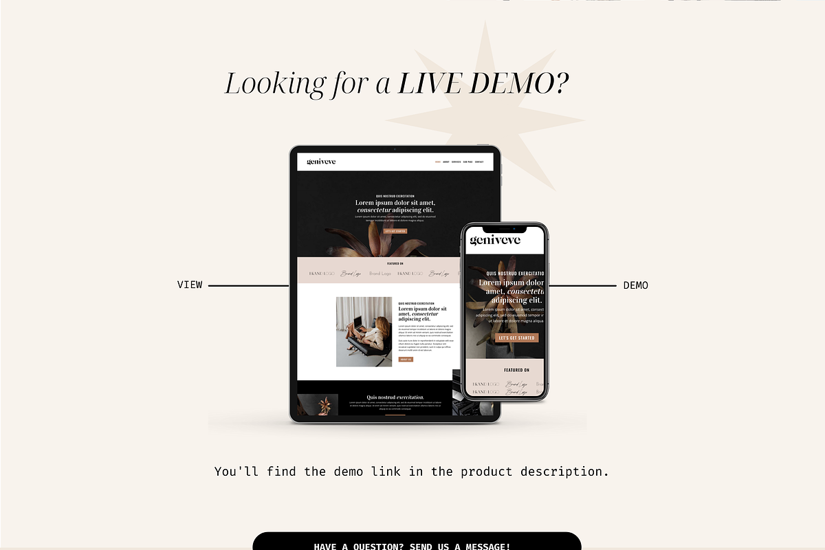 Geniveve Website Template for Divi, a WordPress Template by Studio La Luna (Photo 6 of 6)