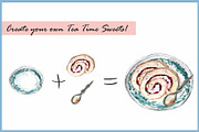 French & British Tea Time, a Food Illustration by VianneArt (Thumbnail 5 of 5)