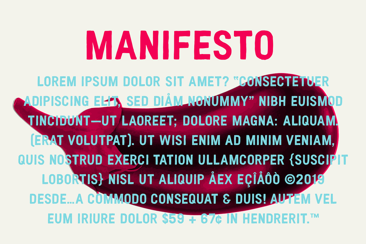 Bolonat Solid Hand OTF Font preview 3