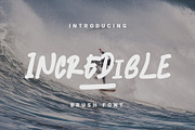 INCREDIBLE - Handwritten Font, a Script Font by Analogous (Thumbnail 1 of 13)