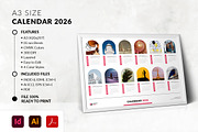 A3 Calendar 2026, a Stationery Template by MstArtwork (Thumbnail 2 of 5)