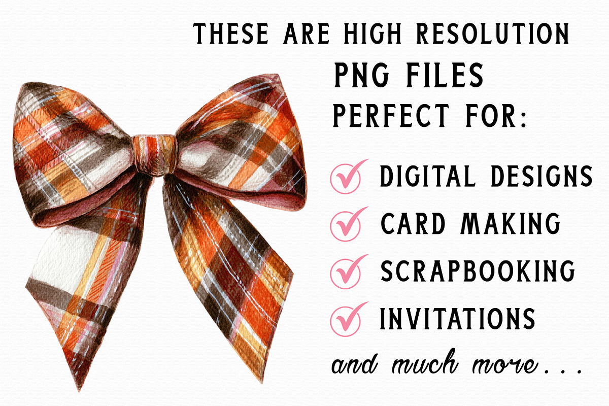 Plaid Christmas Clipart, an Illustration by Libby Wishes (Photo 4 of 7)