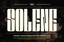 Solene Display - Logo Branding Font