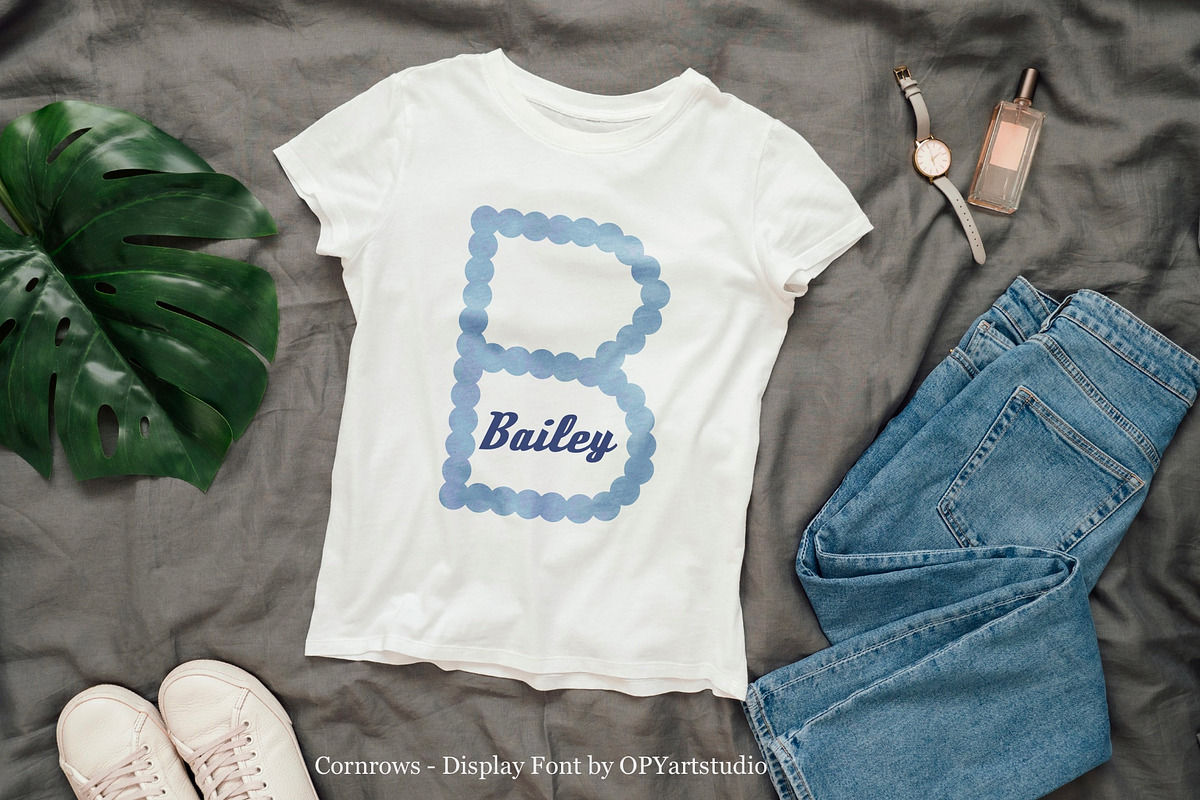 Cornrows - Creative Display Font, a Sans Serif Font by OPY ArtStudio (Photo 2 of 5)