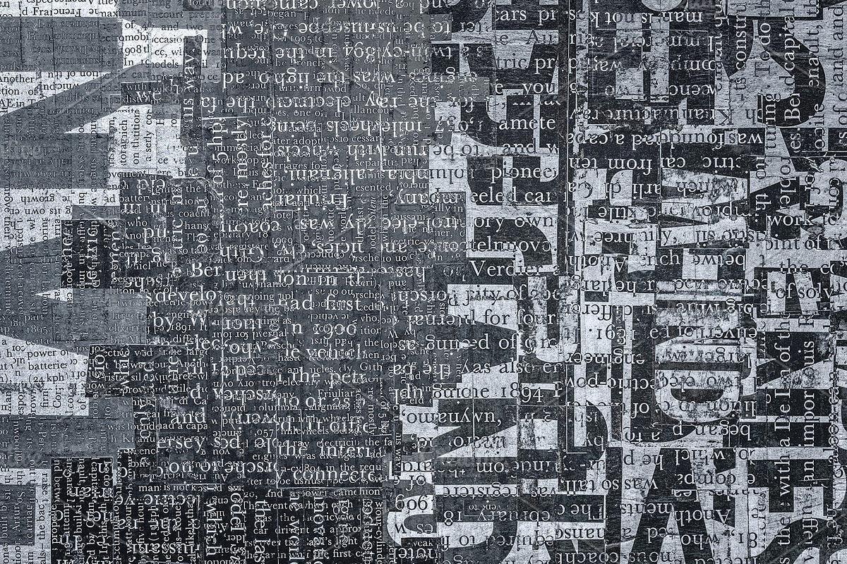 Abstract Graphic Fonts Texture, a Texture Graphic by Eddie Cloud