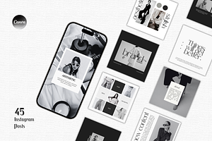 Luxe Social Kit - Instagram template, a Social Media Template by Lumisse Studio