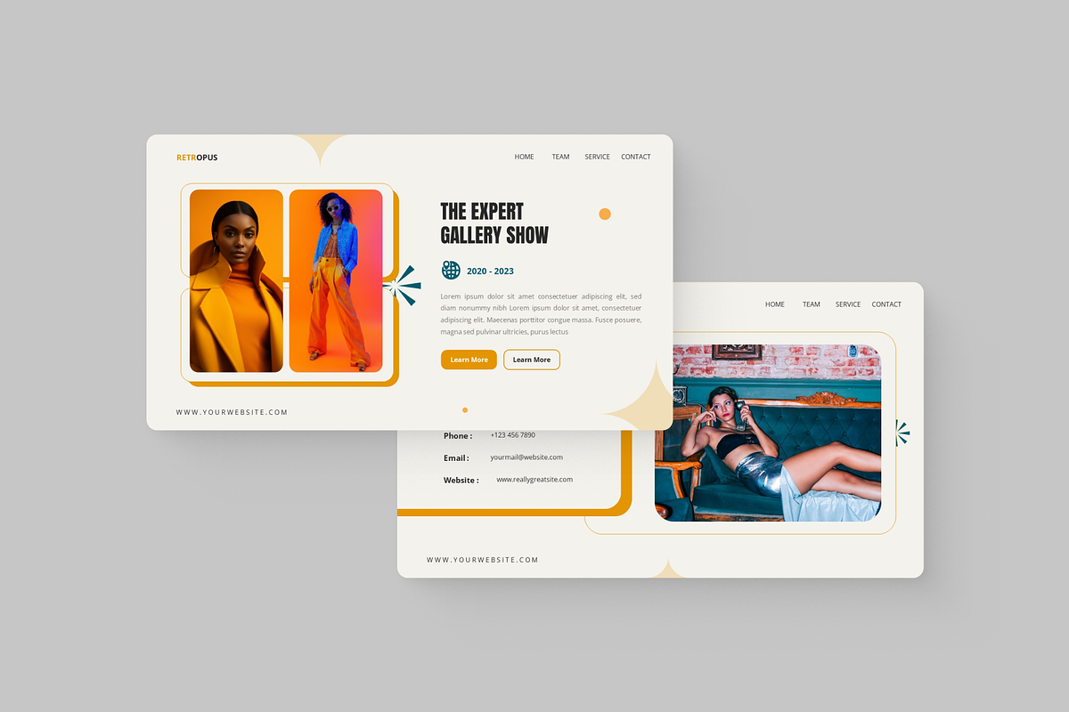 Fashion Vintage PowerPoint, a Presentation Template by Annora Studio (Photo 2 of 5)