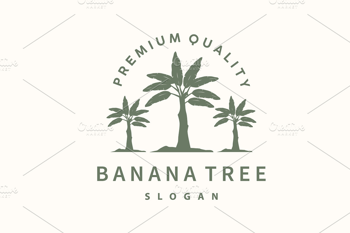 Banana Tree Logo, Banana Tree Simple, a Branding & Logo Template by Maylianaw28