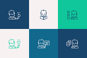AI bots icons, an Outline Icon by Somewan draws (Thumbnail 2 of 5)