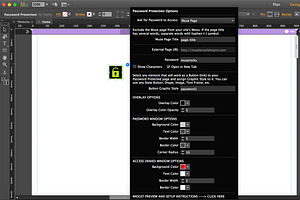 Password Protection Muse Widget