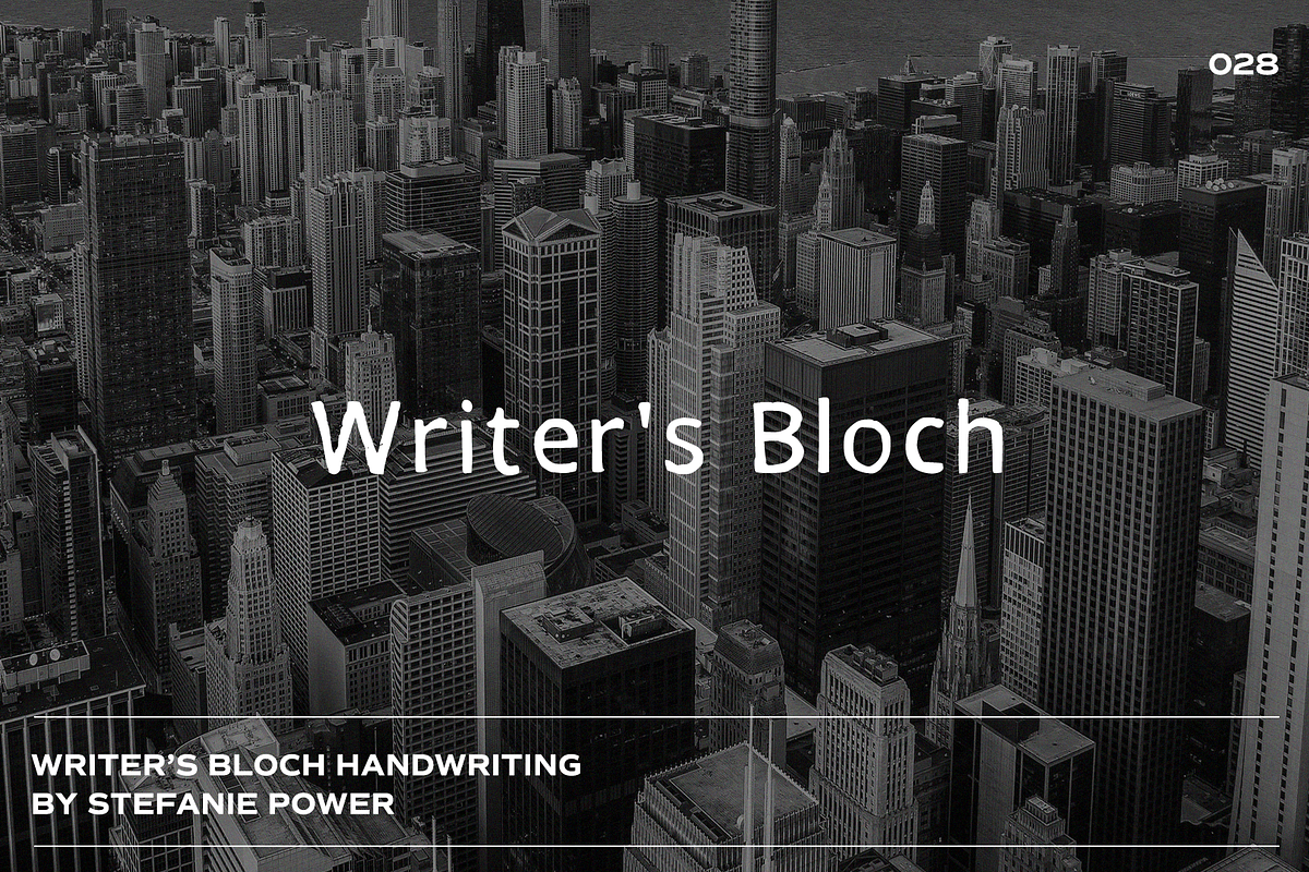 Writer's Bloch Handwriting | Font, a Script Font by Stefanie Madison (Photo 1 of 2)
