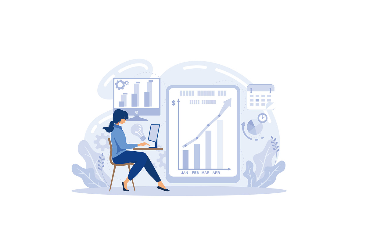 Business intelligence experts, a Work Illustration by alwie99d