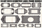 Art Deco Frame SVG Bundle, an Illustration by Creativeshirt (Thumbnail 1 of 31)