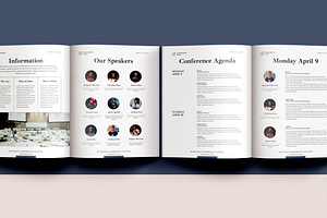 Conference Agenda InDesign Template