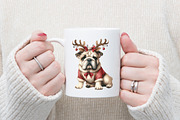 Christmas Dogs PNG Clipart Bundle, an Illustration by designcity5 (Thumbnail 4 of 5)
