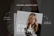 Speaker Media Kit Template Design, a Social Media Template by JOA CREATIVE LAB (Thumbnail 2 of 10)