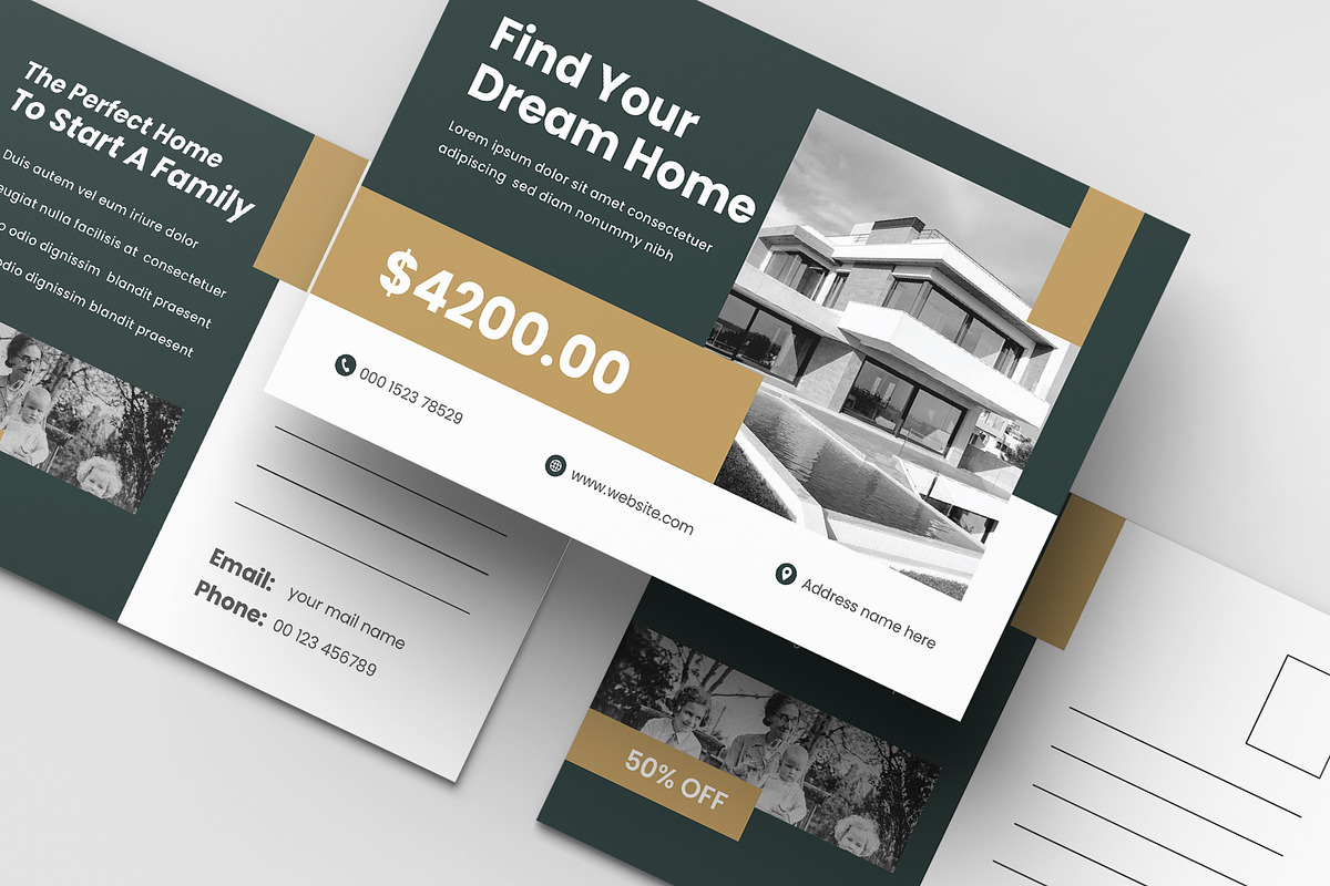Real Estate Postcard, a Card Template by Pixelpick (Photo 2 of 3)