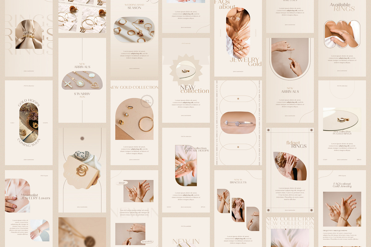 Jewelry Social Media Kit CANVA, a Social Media Template by Wildnun Studio (Photo 22 of 27)
