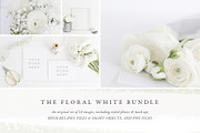 The White Floral mockup bundle, a Product Mockup by White Hart Co. (Thumbnail 1 of 5)