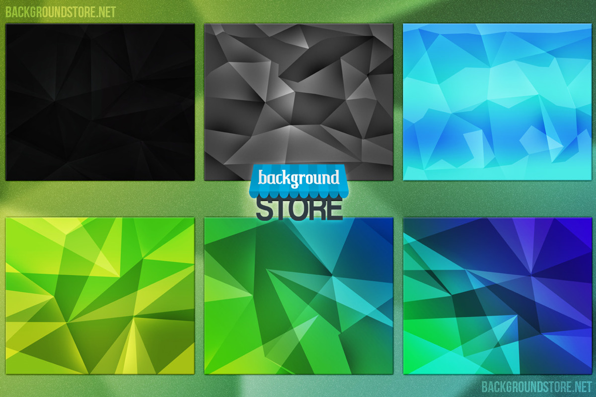 Polygon Backgrounds Bundle preview 2