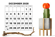 2028 Large Number 8.5x11 Calendar, a Stationery Template by Running With Foxes (Thumbnail 5 of 5)