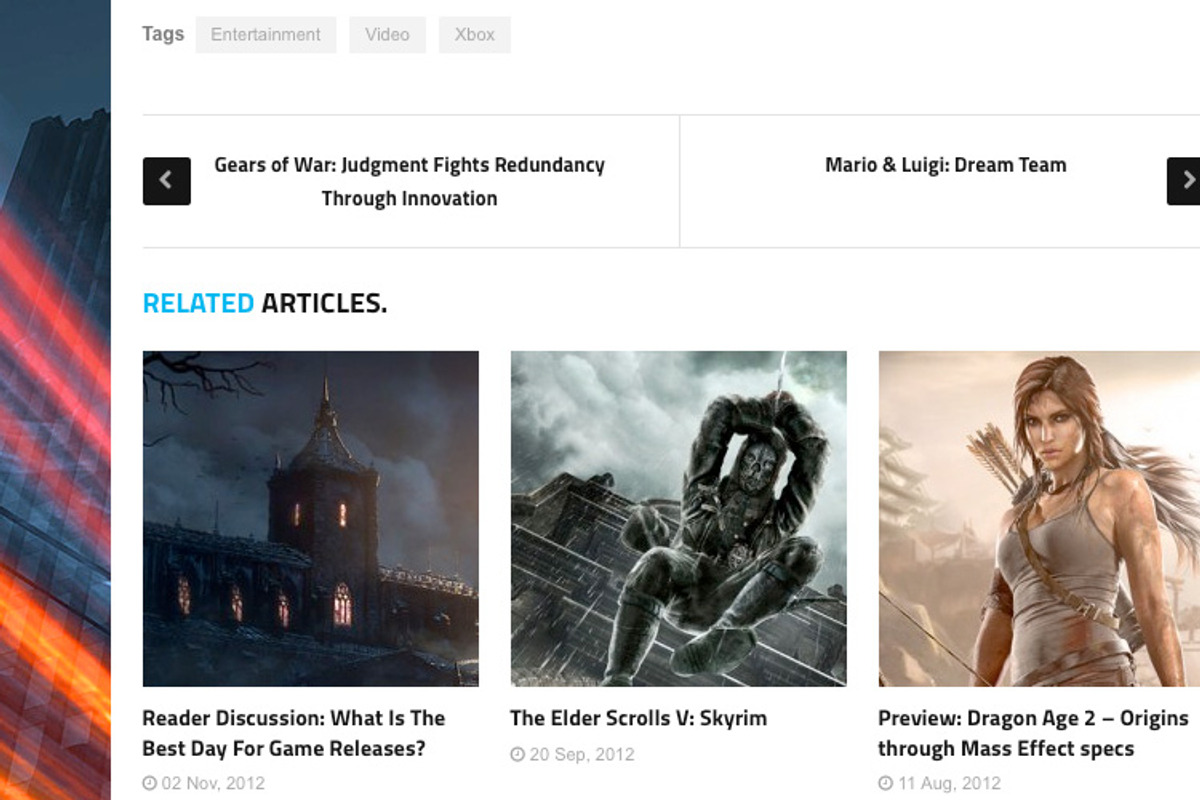 DW Gamez - Game Magazine WP Themes, a WordPress Template by DesignWall (Photo 4 of 5)