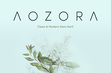 Aozora - Clean and Modern Sans Serif