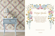 Vintage Garden Watercolor Clipart, a Decorative Illustration by Ooh Lily (Thumbnail 2 of 23)