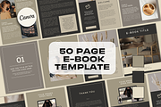 Ebook Template - Black and Beige, a Social Media Template by Freedom Business Shop (Thumbnail 1 of 10)