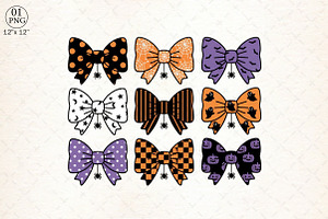 Coquette Halloween Bow Png, an Illustration by Libby Wishes