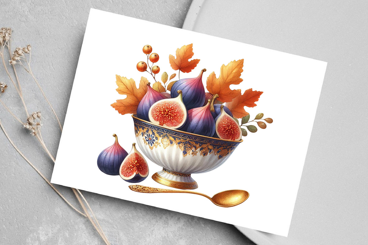 Watercolor Elegant Autumn Clipart, a Seasonal Illustration by Canvas Craft (Photo 6 of 8)