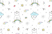 Cute unicorns patterns collection., a Pattern Graphic by Irene_Boiko_ART (Thumbnail 5 of 22)