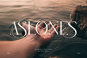 Aslones | Modern Luxury Serif, a Serif Font by Muflieart (Thumbnail 1 of 10)