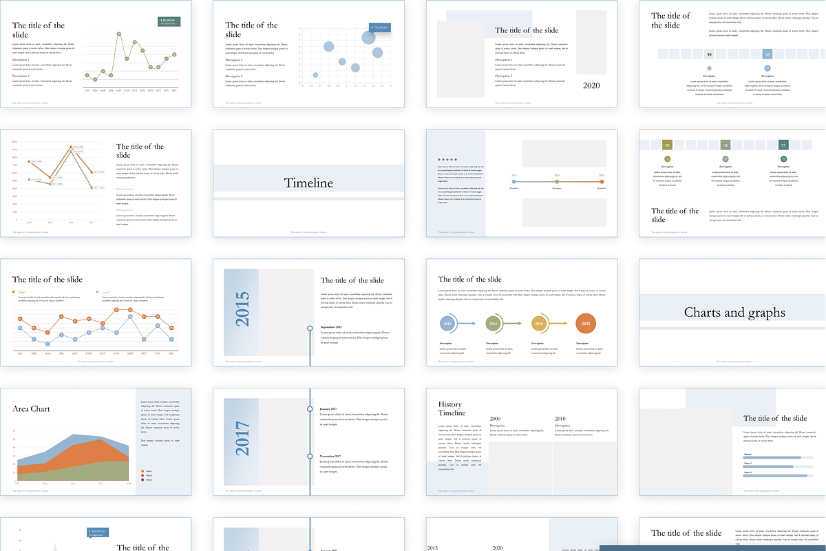 Sky presentation template PowerPoint, a Presentation Template by KaluginaWEB (Photo 6 of 9)