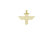 Wing Sword Logo Template, a Branding & Logo Template by Graplick (Thumbnail 1 of 7)
