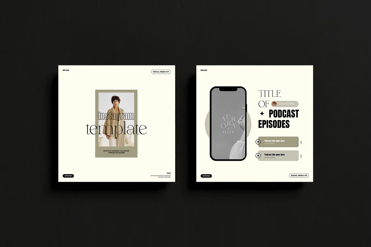 Podcast | Social Media Post, a Social Media Template by KreateTribe (Photo 2 of 9)