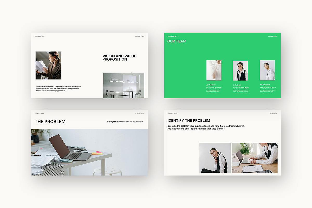 Aura : Funding Deck Powerpoint preview 8