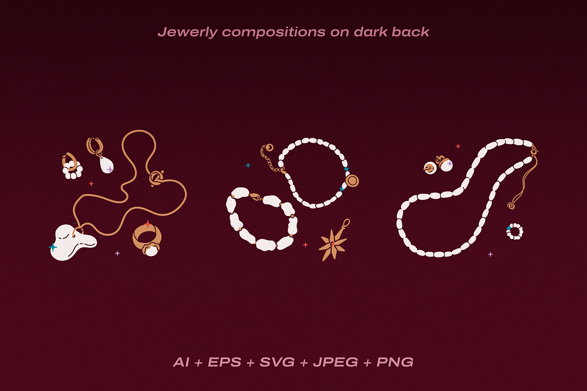 Fancy pearls + golden jewelry, an Object Graphic by My.Ordinarty (Photo 6 of 6)