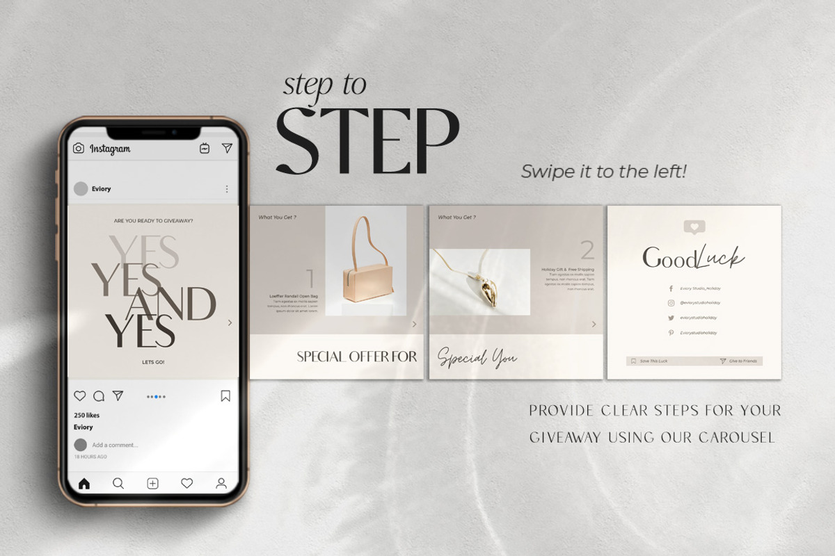 Instagram Shop Engagement | CANVA PS, a Social Media Template by Eviory (Photo 14 of 19)