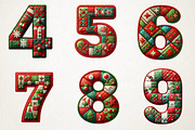 Christmas Patchwork Alphabet, an Illustration by RobertsArt (Thumbnail 7 of 7)
