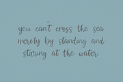 Waterssong Script, a Script Font by Beck McCormick (Thumbnail 7 of 10)