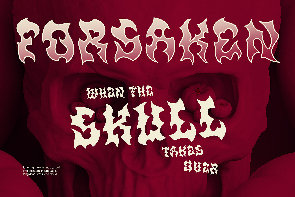 CS Ravemous – Black Metal Font, a Blackletter Font by Craft Supply Co. (Photo 5 of 8)