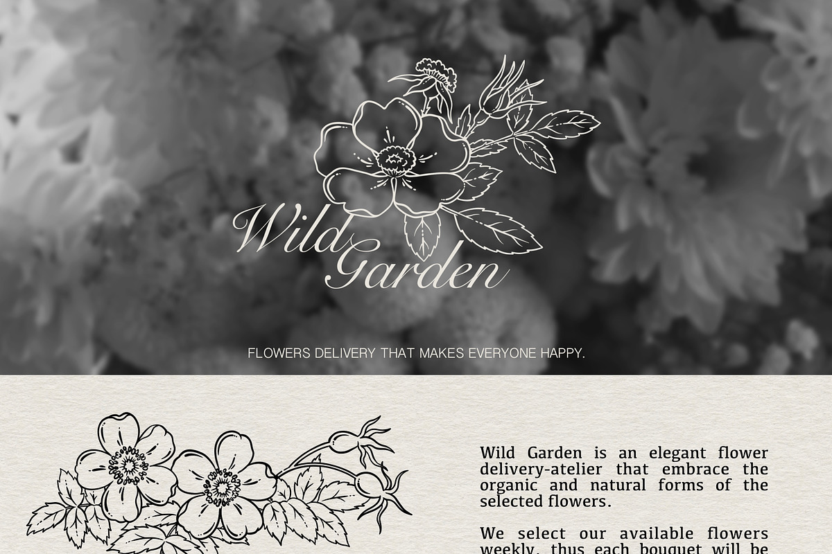 WILD ROSE lineart collection, a Decorative Illustration by heyXeni (Photo 3 of 7)