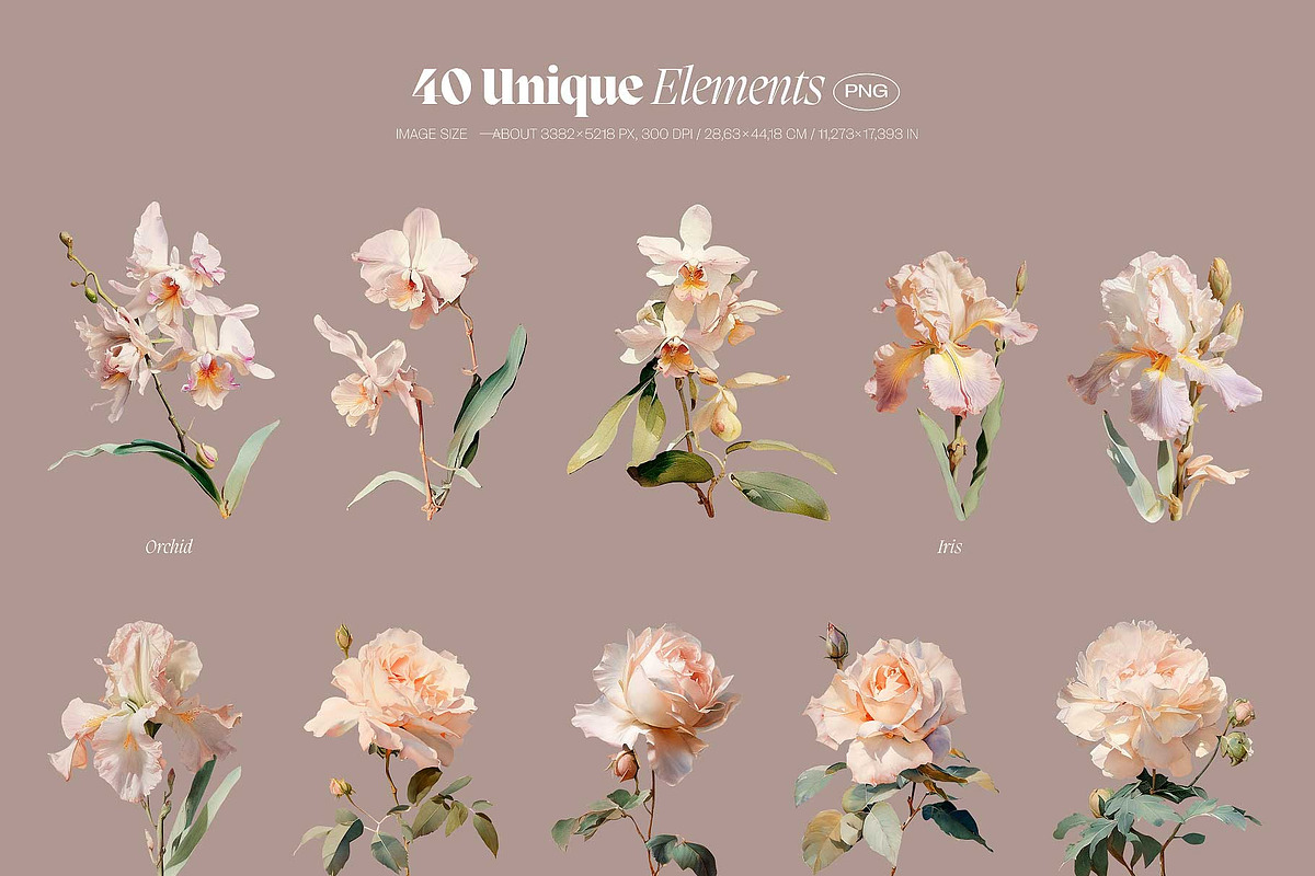 Flowers - watercolor illustrations, a Decorative Illustration by AI Crafted Magnolia (Photo 4 of 13)